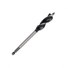 TCT Three flute wood auger drill bit（Threaded tip）
